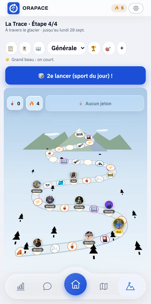 La Trace, le jeu de plateau du club